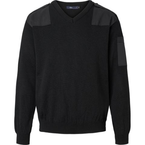 Black Nato V-Neck Pullover