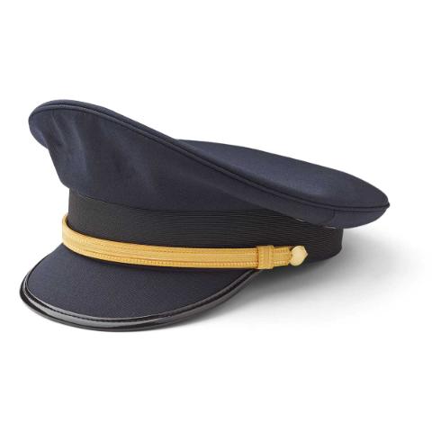 Navy Paris Pilot Cap w. Golden Trim