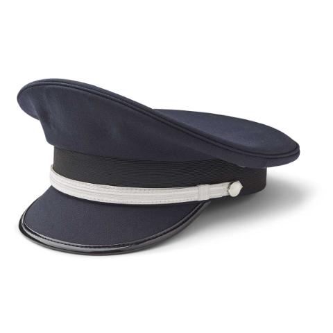 Navy Paris Pilot Cap w. Silver Trim