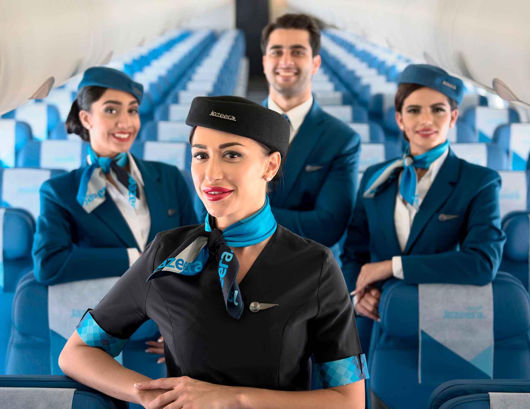 Custom uniforms with unique features for Jazeera Airways