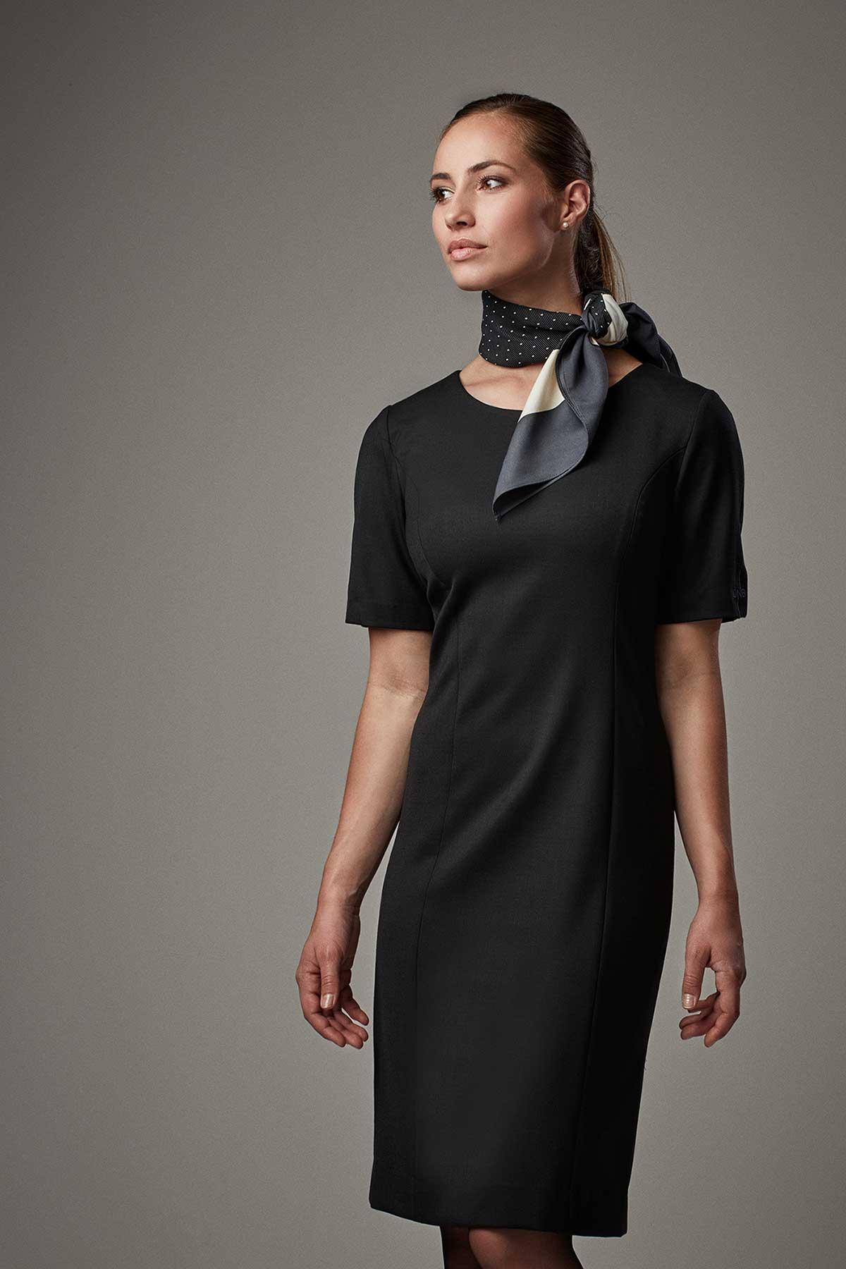 Black airline uniform dress