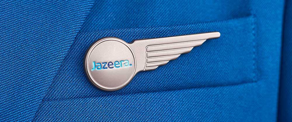 Half wing for Jazeera cabin crew